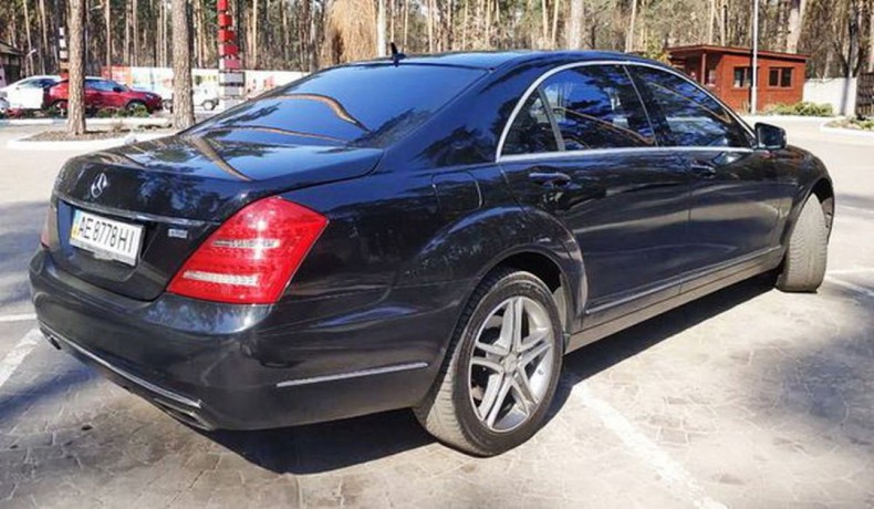 091 Mercedes-benz W221 S500 Black аренда с водителем - Киев 2