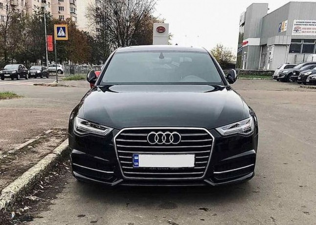 123 Audi A6 черная аренда с водителем - Київ 1