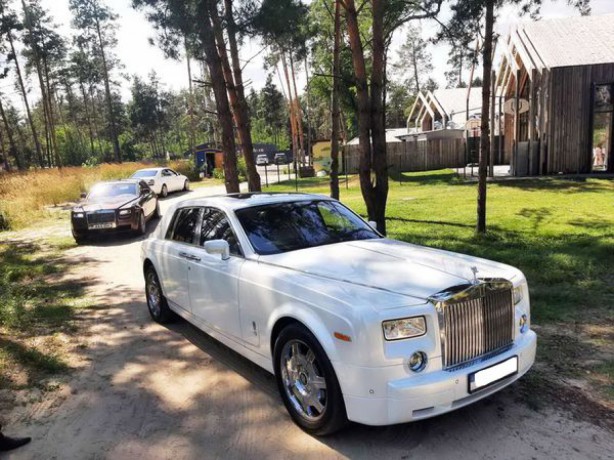 058 Rolls Royce Phantom белый аренда вип авто - Киев 2