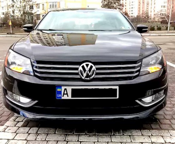 340 Volkswagen Passat B7 черный аренда с водителем - Киев 2