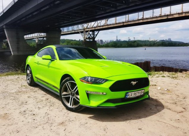 161 Ford Mustang GT салатовый 2018 аренда - Киев 7