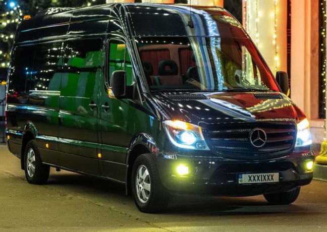 295 микроавтобус Mercedes Sprinter серебристый Vip класса аренда с водителем - Київ 1