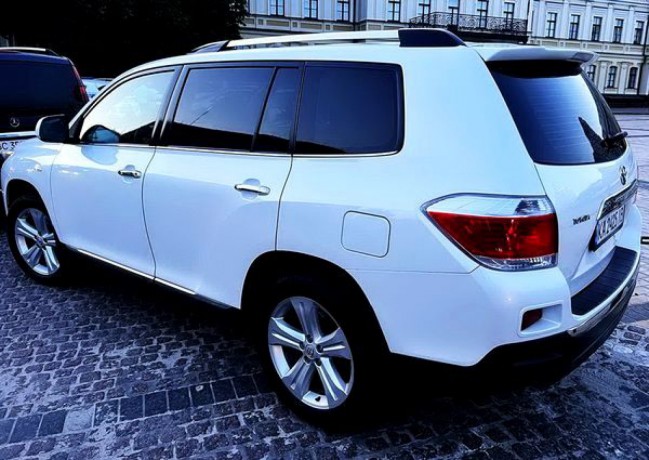 037 Внедорожник Toyota Highlander белая заказать - Київ 2