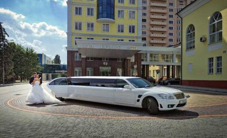 030 Лимузин Mercedes W221 S600 белый - Київ 0