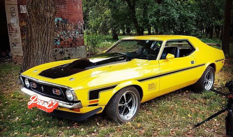 344 Ретро авто Ford Mustang Cobra Jet 1971 прокат аренда - Киев 4